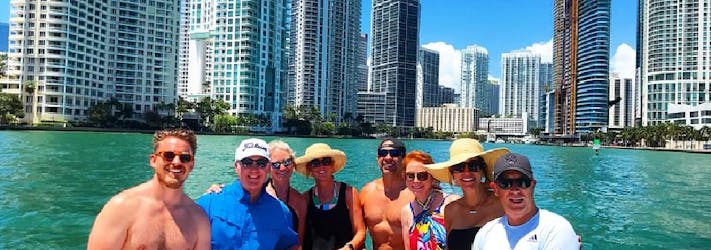 Half day private boat charter with captain in Miami
